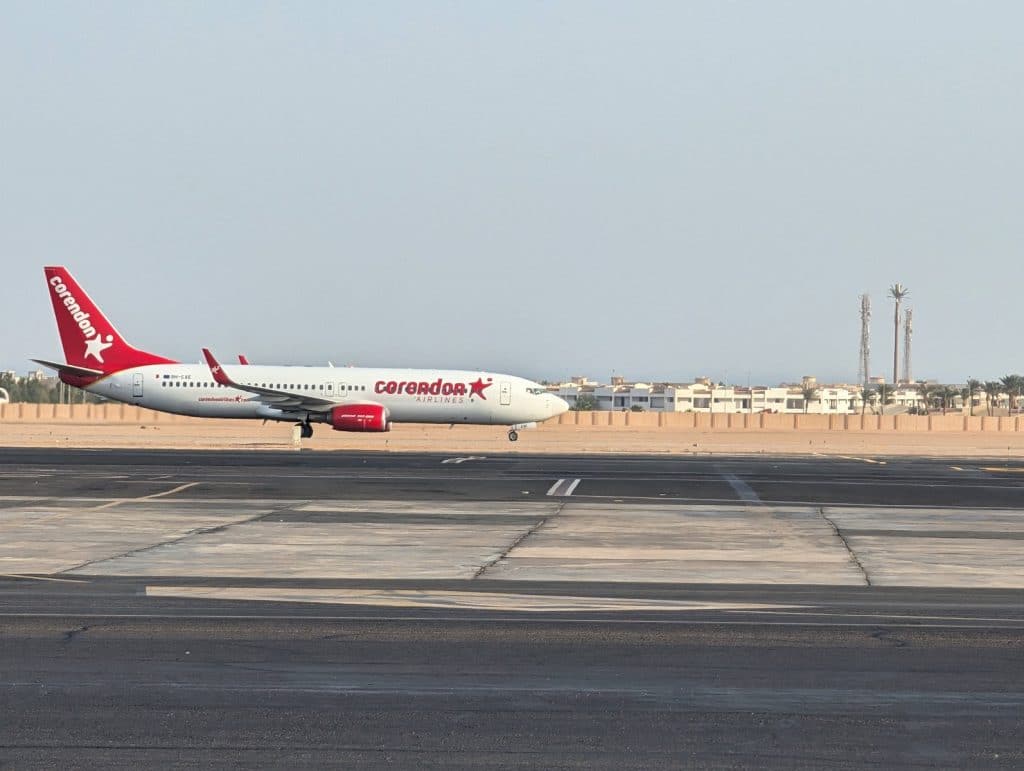 Ankommende Corendon Airlines in Sharm El Shaik