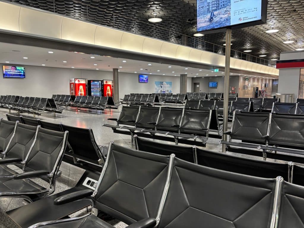 Wartebereich Flughafen Hannover