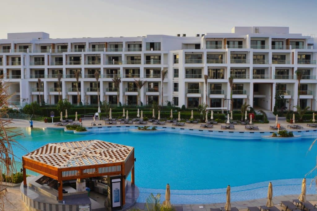 Teil der Poolanalage