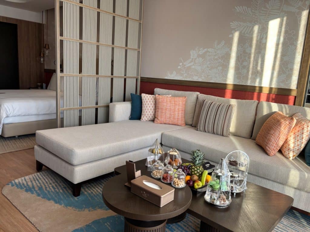 Sitzecke in unserem Zimmer