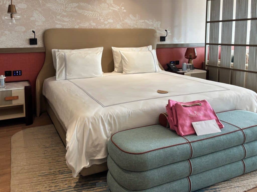 Unser Bett im Rixos Radamis