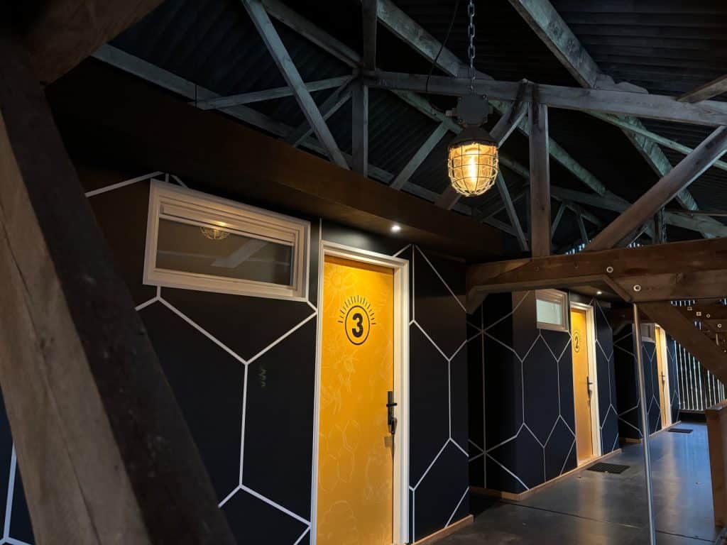 Dijklodges Wijk bij Duurstede: Lodge zwischen Dachbalken