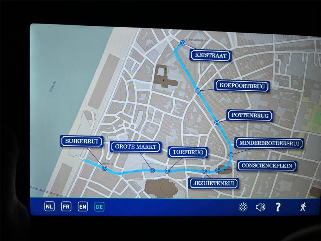begehbare Strecke im unterirdischen Kanalsystem von Antwerpen