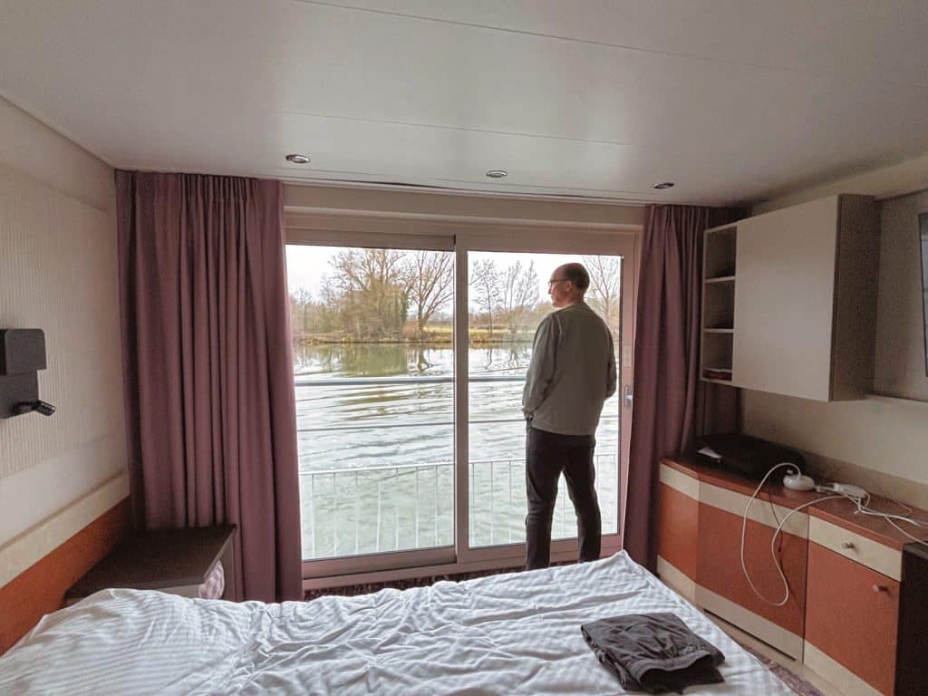 Blick aus dem Panoramafenster der Kabine 227 auf der Belvedere