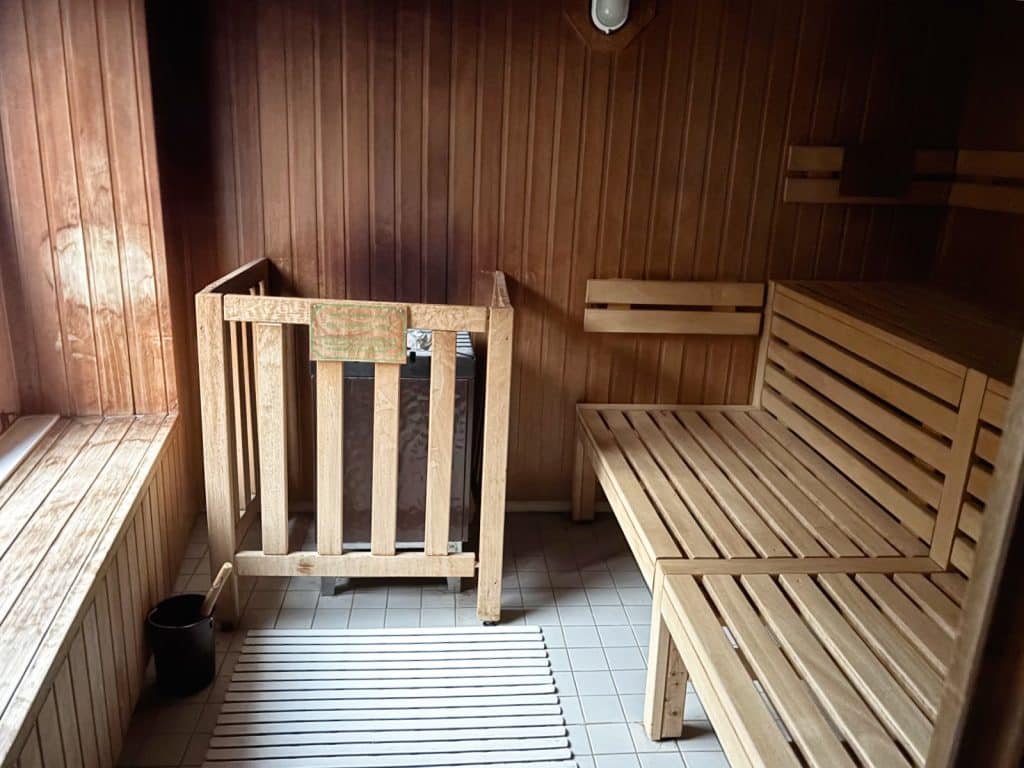 Sauna auf der Belvedere