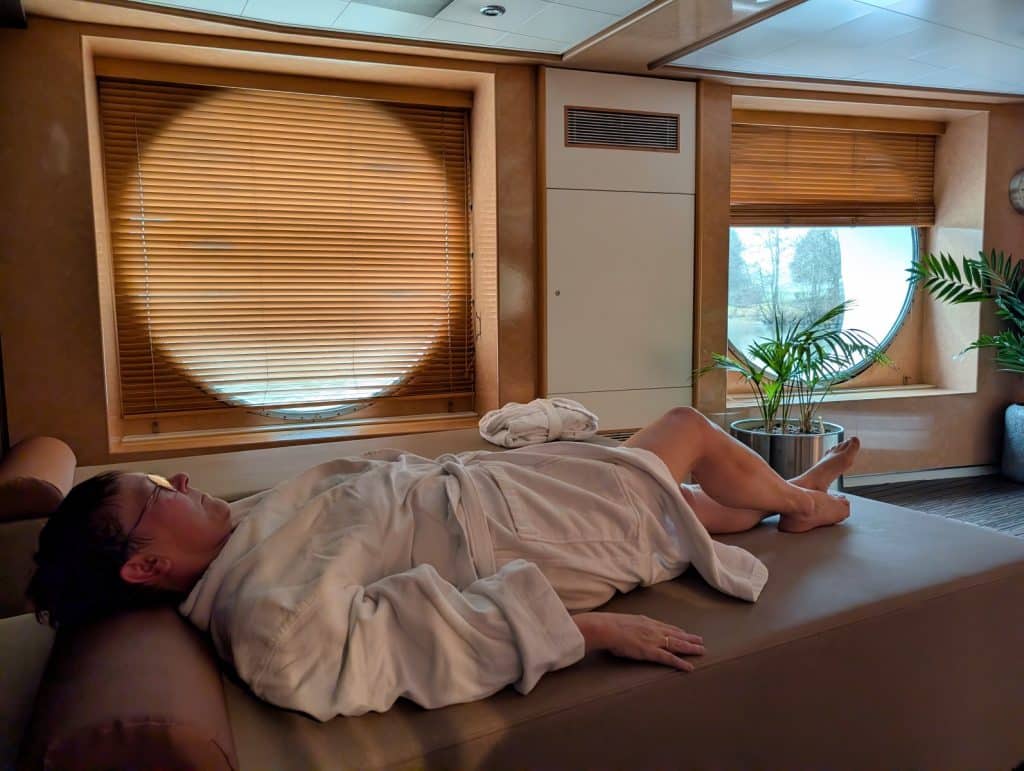 Entspannung nach dem Saunagang