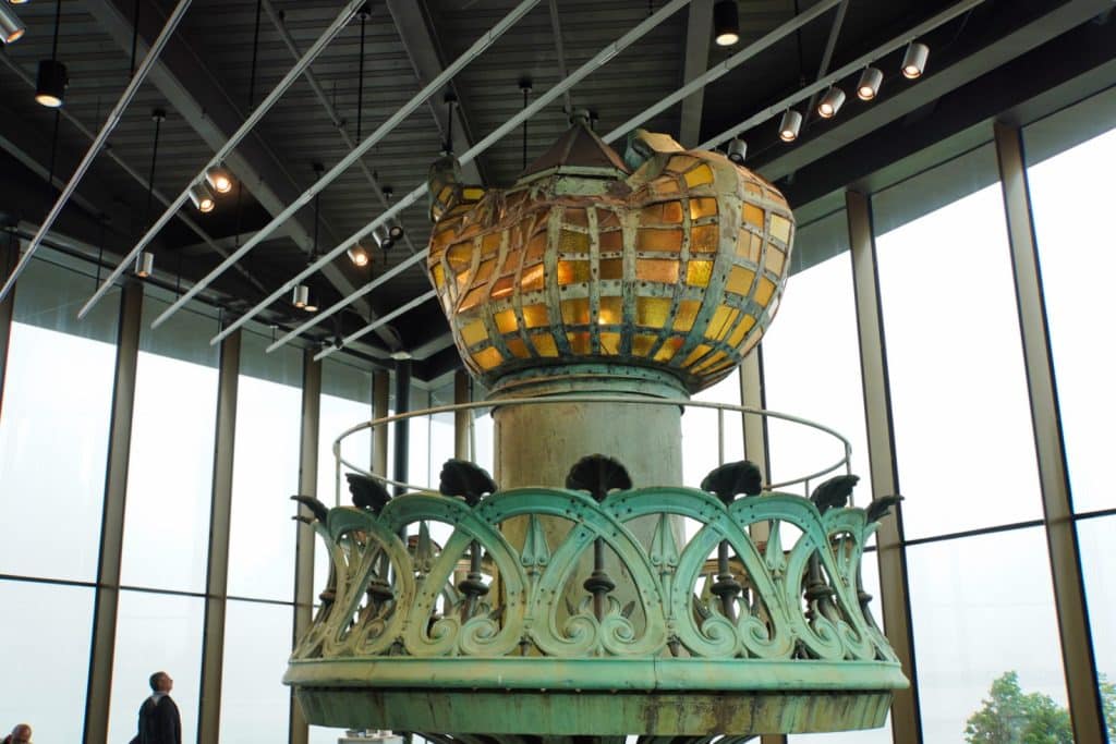 historische Fackel der Lady Liberty
