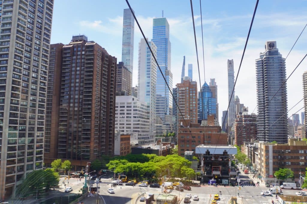 Ausflug nach Roosevelt Island - Fahrt mit der Seilbahn