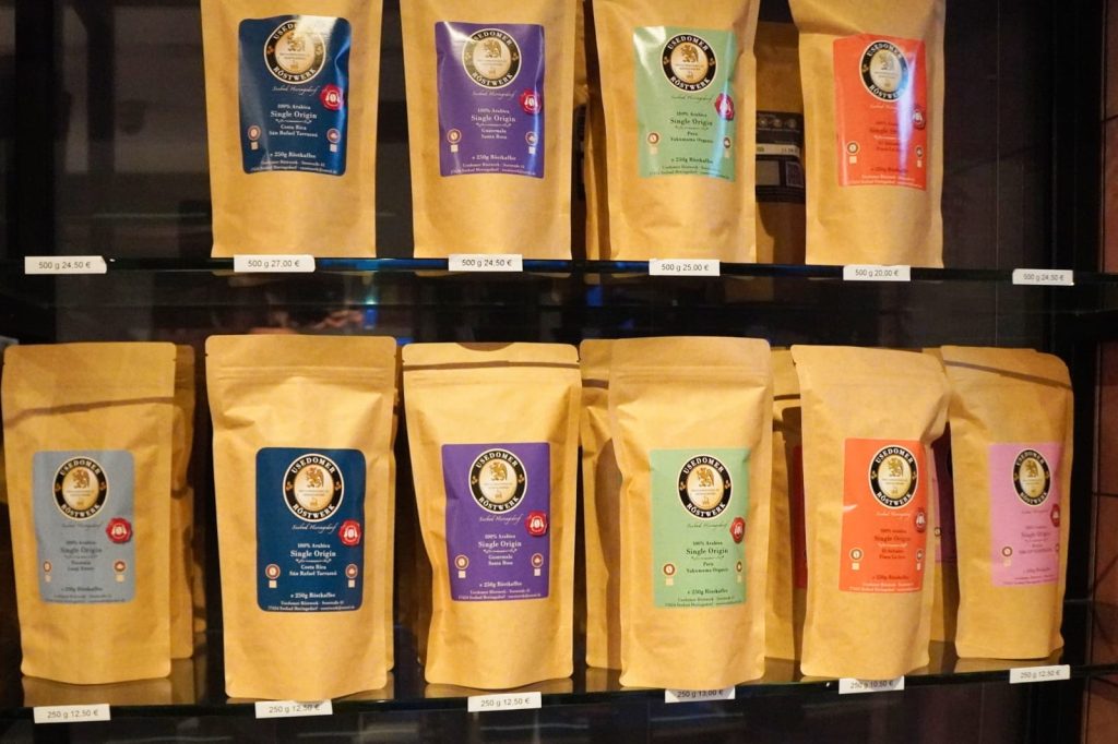 verschiedene Kaffesorten