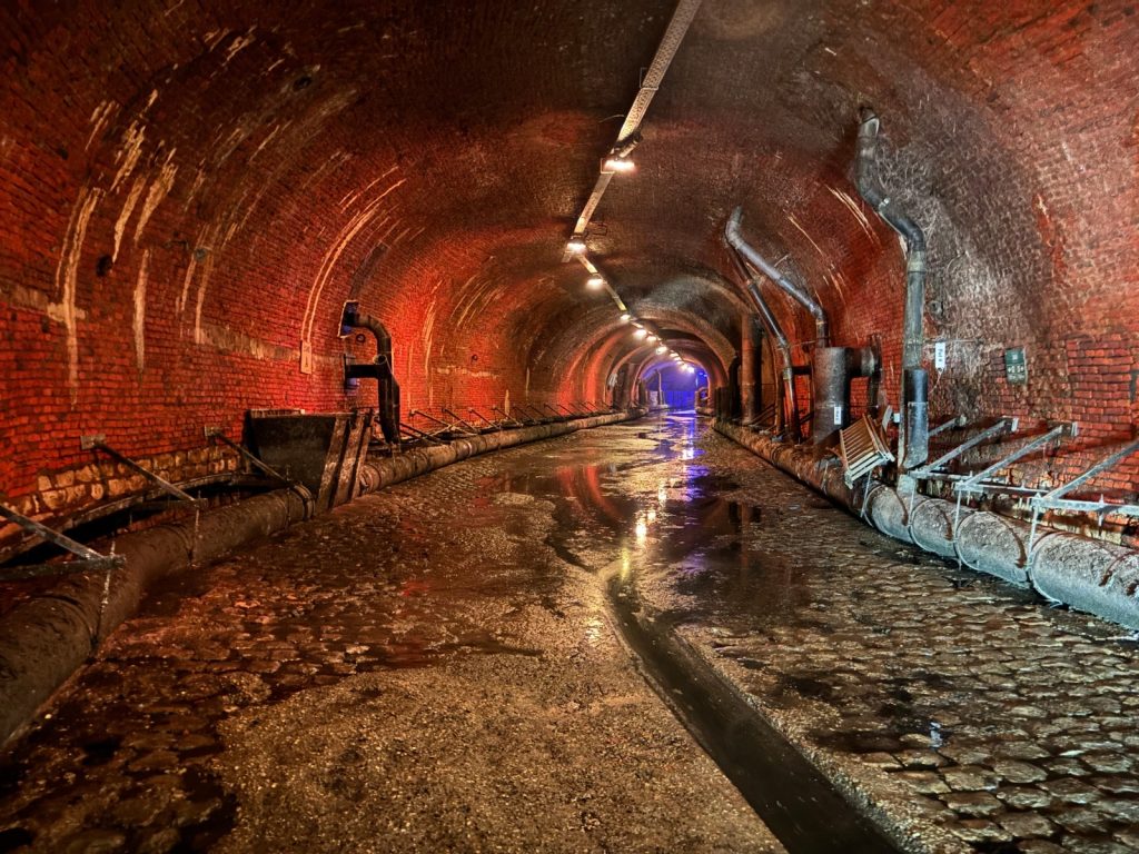 überwölbter Abwasserkanal in Antwerpen