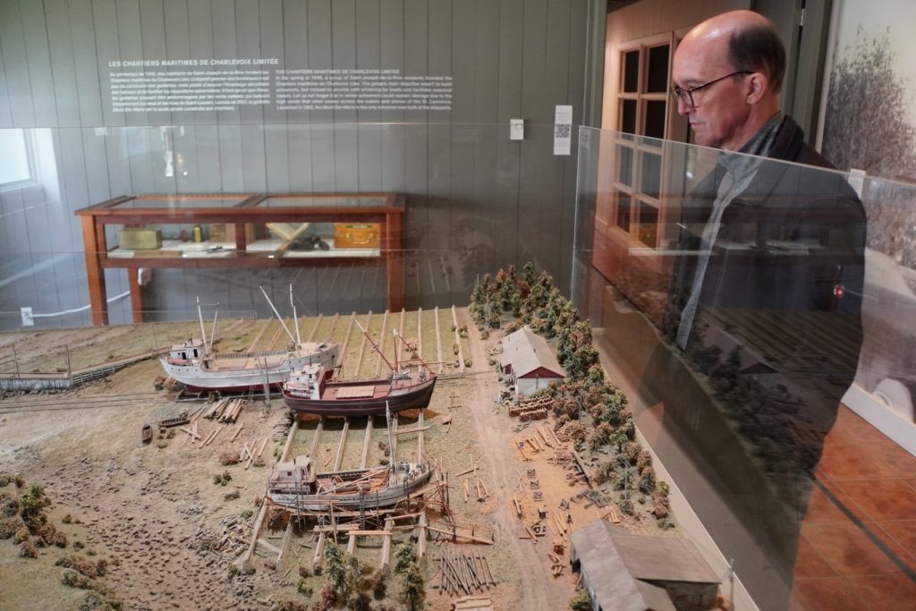 Musée Maritime de Charlevoix: Modell der Werft