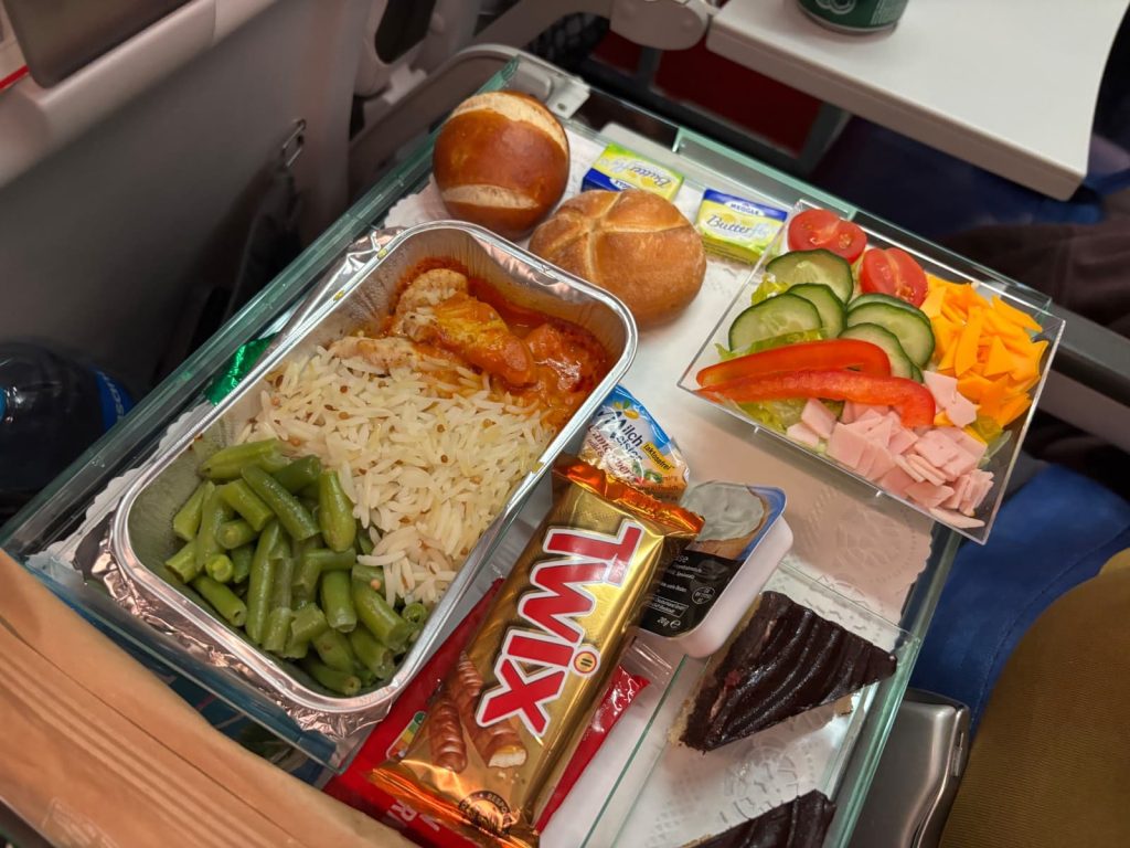 Abendessen bei Corendon Airlines